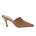 Amina Muaddi - Jamie Silk Mules Brown