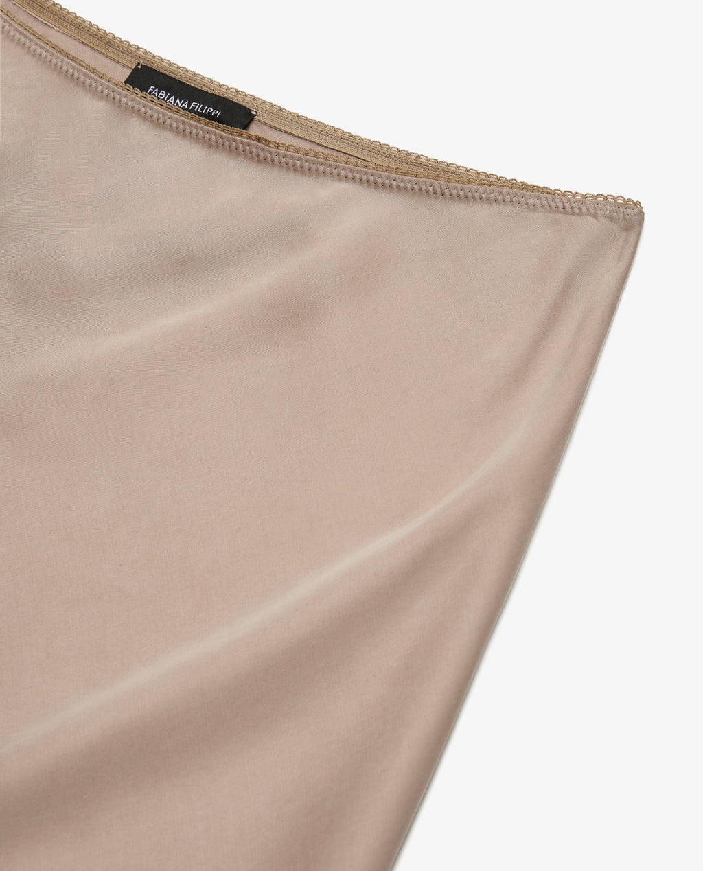 Fabiana Filippi Lyocell Long Skirt Taupe
