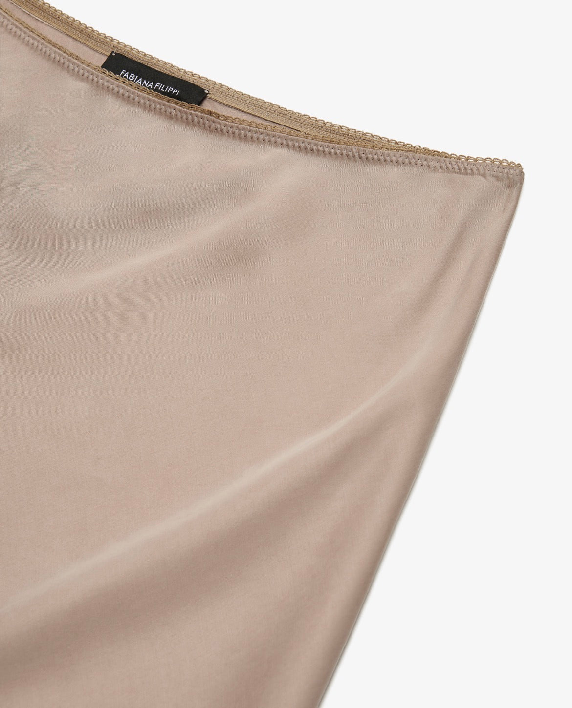 Fabiana Filippi Lyocell Long Skirt Taupe