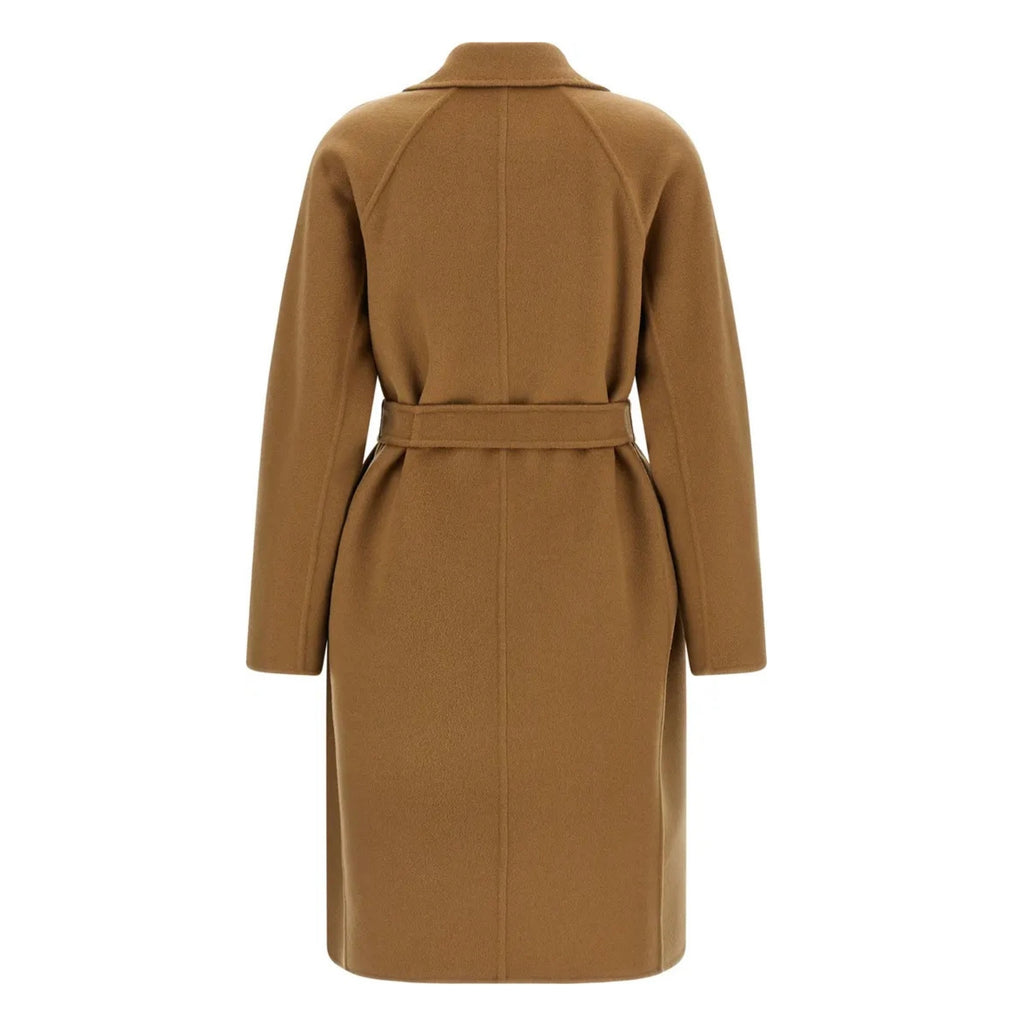 Max Mara Mxmaceri Cashmere Midi Coat Camel