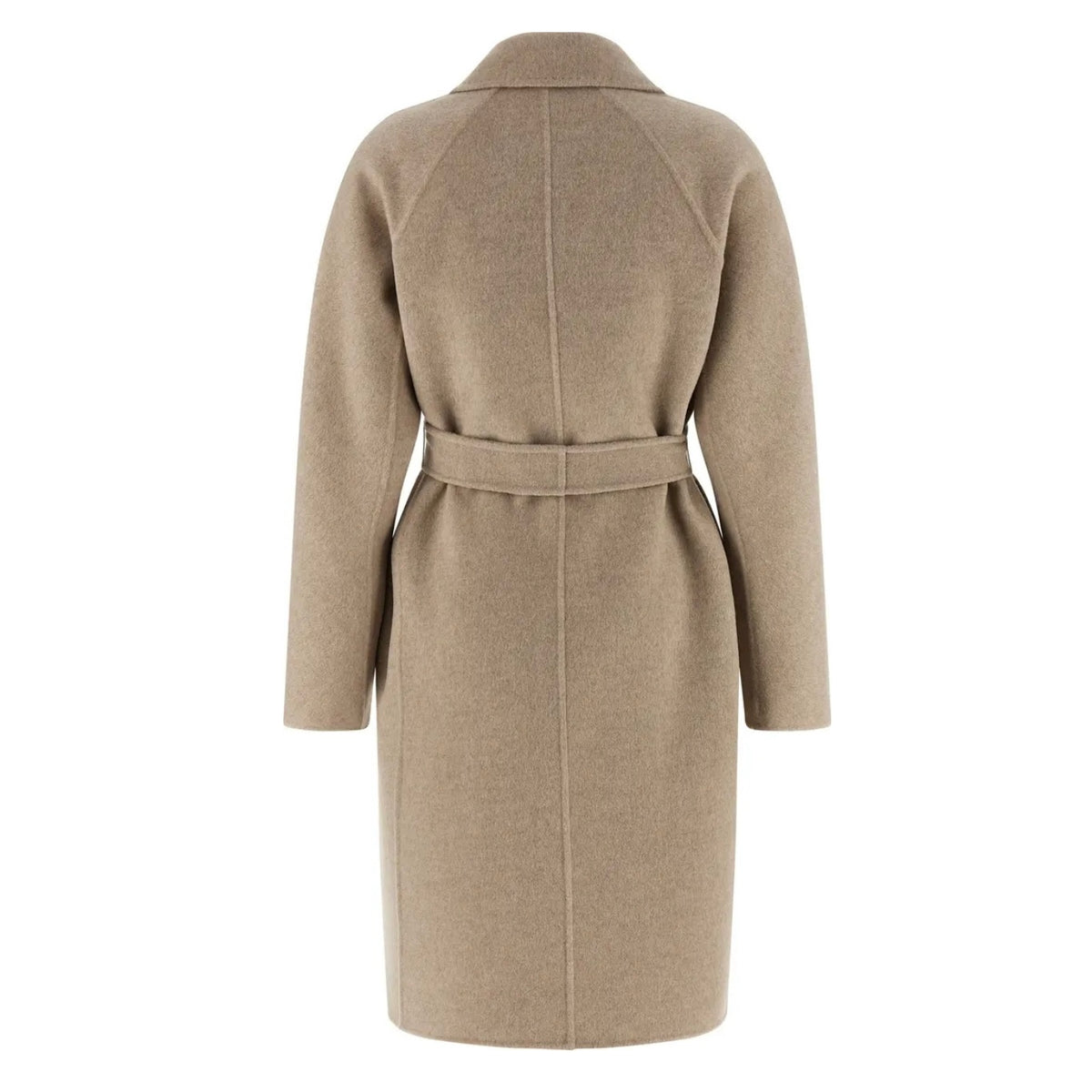 Max Mara Mxmaceri Cashmere Midi Coat Beige