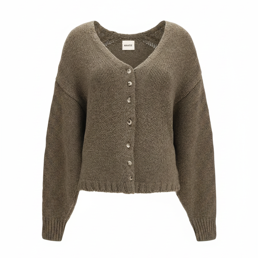 Khaite Cashmere Cardigan Artichoke