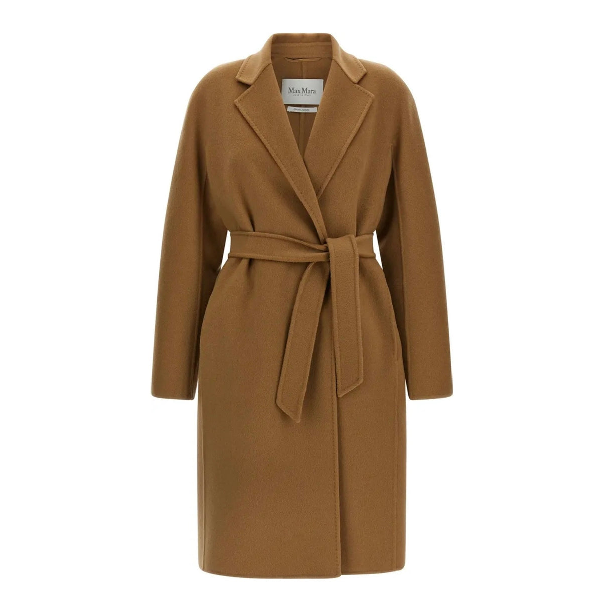 Max Mara Mxmaceri Cashmere Midi Coat Camel