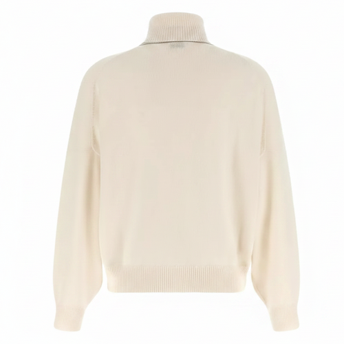 Brunello Cucinelli Cashmere Turtleneck Sweater Cream