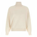 Brunello Cucinelli Cashmere Turtleneck Sweater Cream