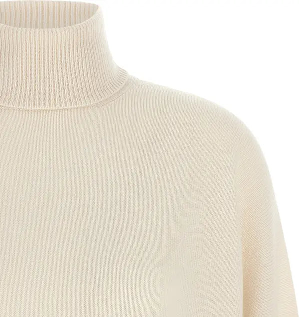 Brunello Cucinelli Cashmere Turtleneck Sweater Cream