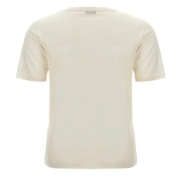 Kiton Cashmere and Silk T-shirt White