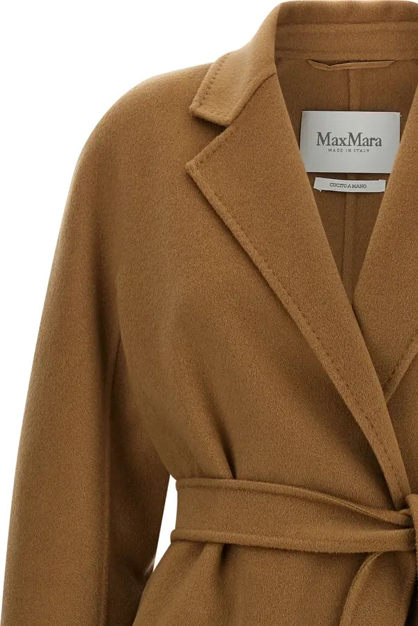 Max Mara Mxmaceri Cashmere Midi Coat Camel