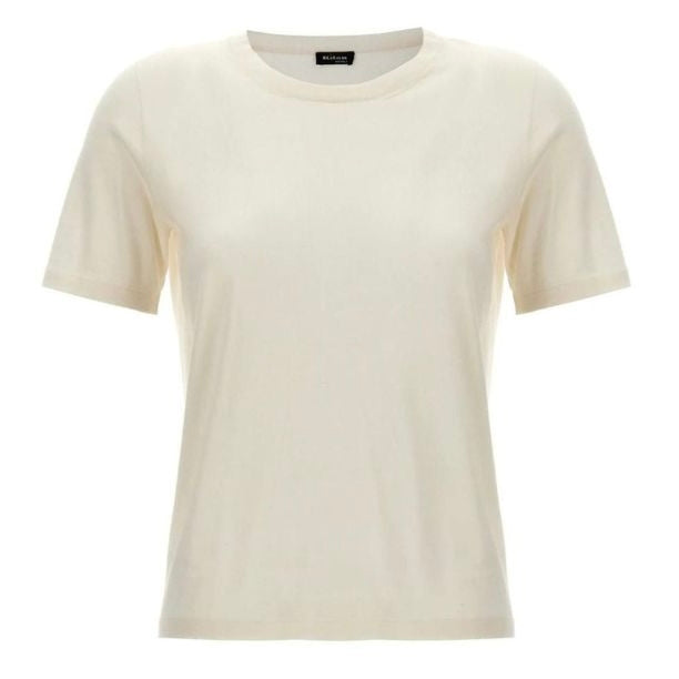 Kiton Cashmere and Silk T-shirt White