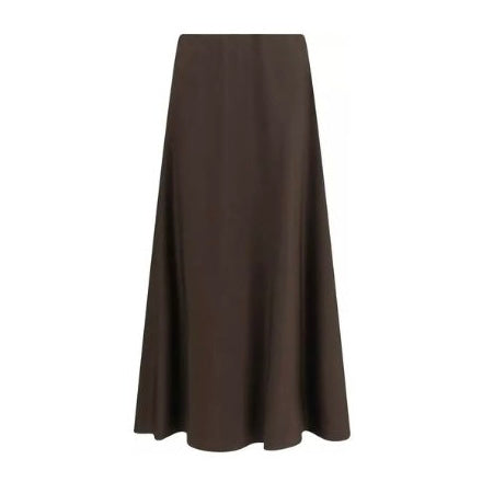 Brunello Cucinelli Silk Skirt Brown