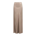 Fabiana Filippi Lyocell Long Skirt Taupe