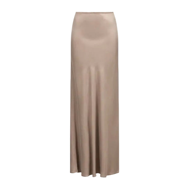 Fabiana Filippi Lyocell Long Skirt Taupe