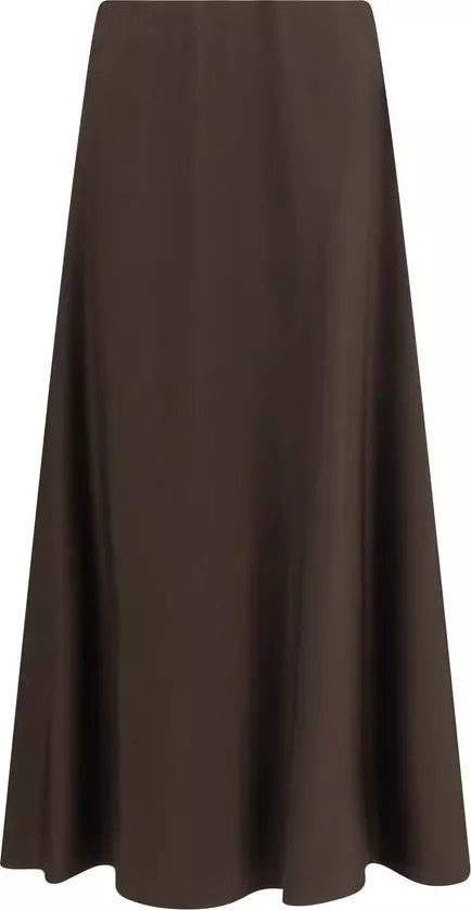 Brunello Cucinelli Silk Skirt Brown