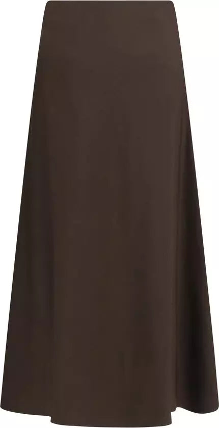 Brunello Cucinelli Silk Skirt Brown
